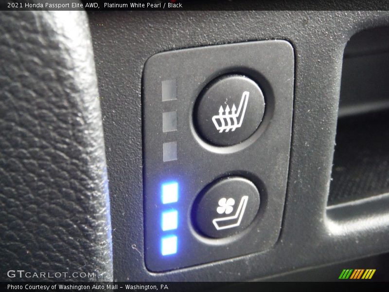 Platinum White Pearl / Black 2021 Honda Passport Elite AWD