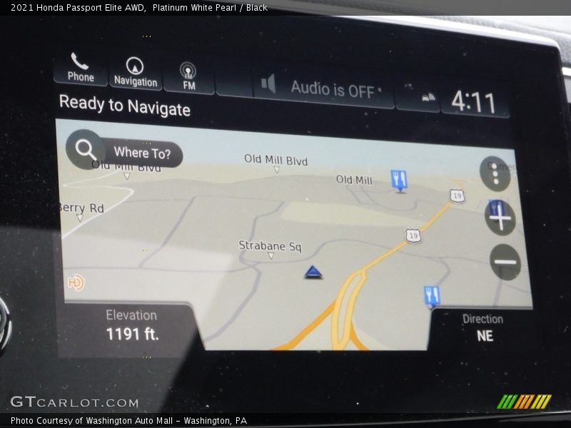 Platinum White Pearl / Black 2021 Honda Passport Elite AWD