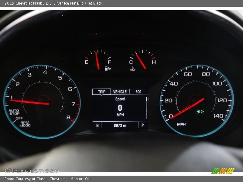 Silver Ice Metallic / Jet Black 2019 Chevrolet Malibu LT