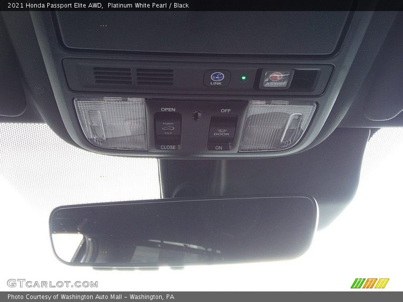 Platinum White Pearl / Black 2021 Honda Passport Elite AWD