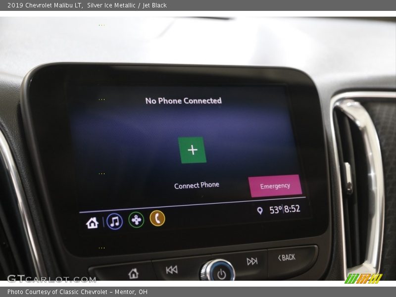 Silver Ice Metallic / Jet Black 2019 Chevrolet Malibu LT