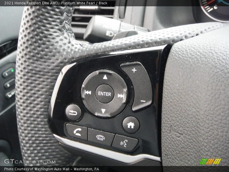 Platinum White Pearl / Black 2021 Honda Passport Elite AWD