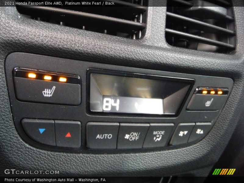 Platinum White Pearl / Black 2021 Honda Passport Elite AWD