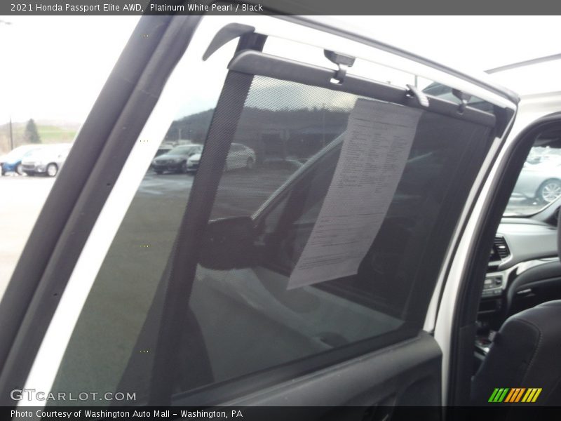 Platinum White Pearl / Black 2021 Honda Passport Elite AWD