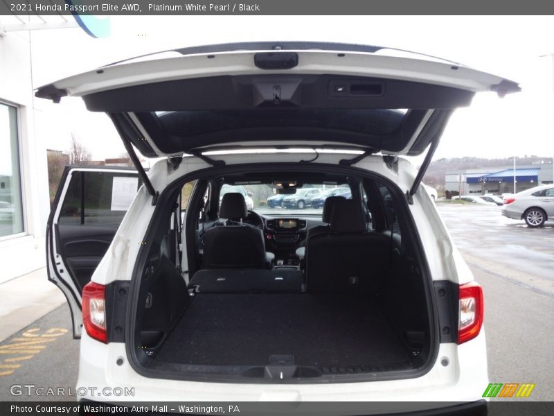 Platinum White Pearl / Black 2021 Honda Passport Elite AWD