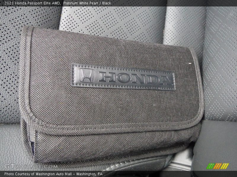 Platinum White Pearl / Black 2021 Honda Passport Elite AWD