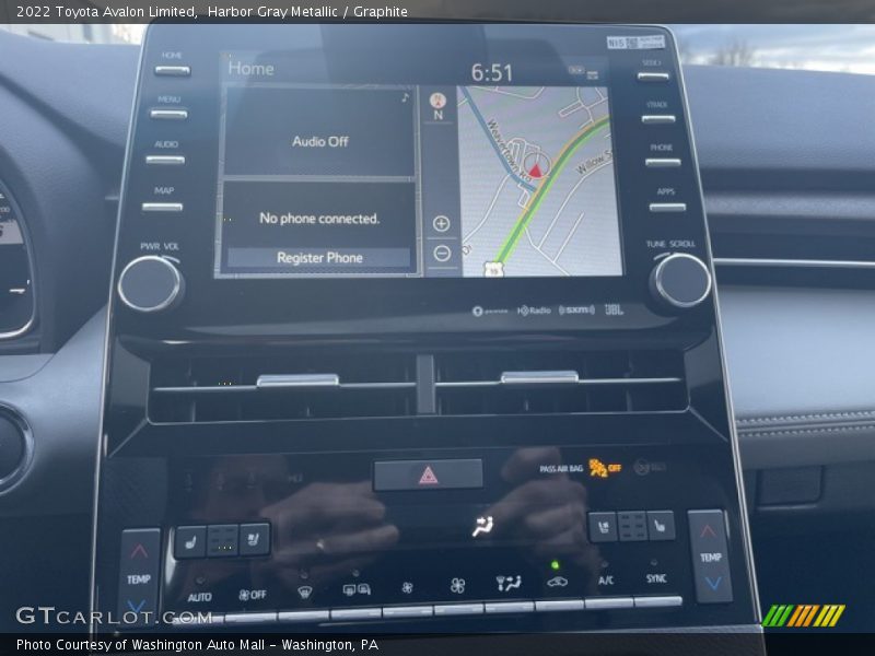 Harbor Gray Metallic / Graphite 2022 Toyota Avalon Limited