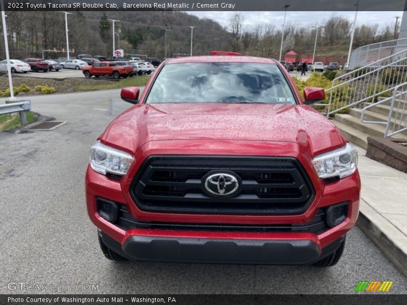 Barcelona Red Metallic / Cement Gray 2022 Toyota Tacoma SR Double Cab