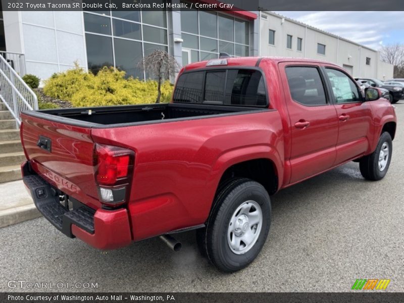 Barcelona Red Metallic / Cement Gray 2022 Toyota Tacoma SR Double Cab