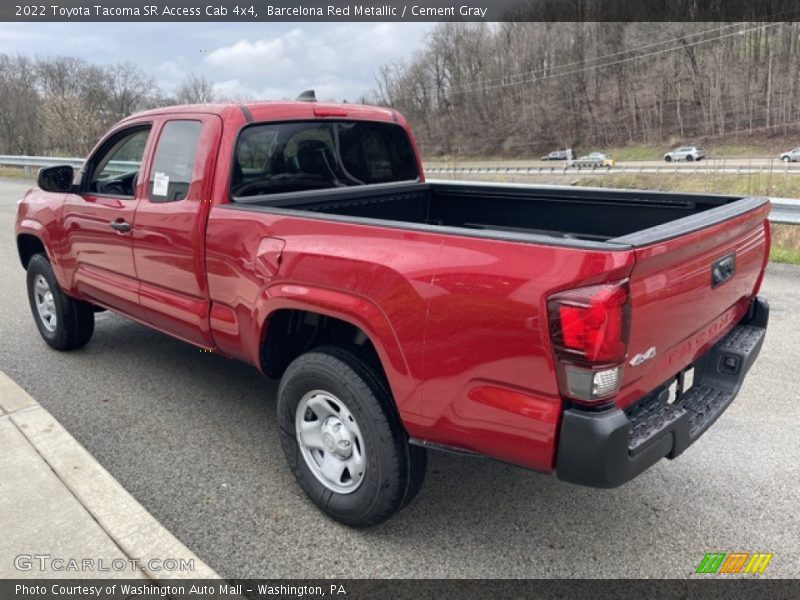 Barcelona Red Metallic / Cement Gray 2022 Toyota Tacoma SR Access Cab 4x4