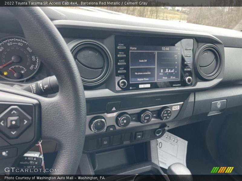 Dashboard of 2022 Tacoma SR Access Cab 4x4