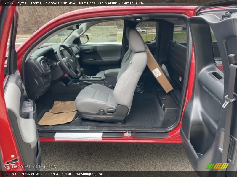  2022 Tacoma SR Access Cab 4x4 Cement Gray Interior