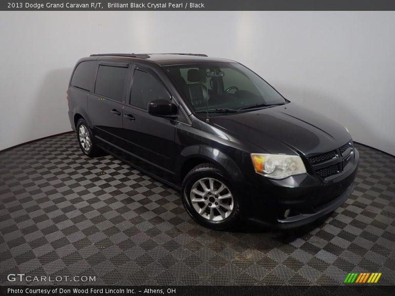 Brilliant Black Crystal Pearl / Black 2013 Dodge Grand Caravan R/T
