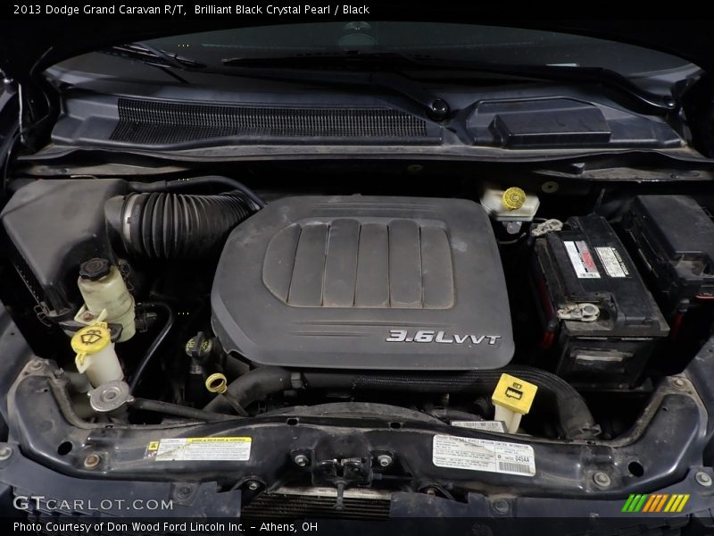 Brilliant Black Crystal Pearl / Black 2013 Dodge Grand Caravan R/T
