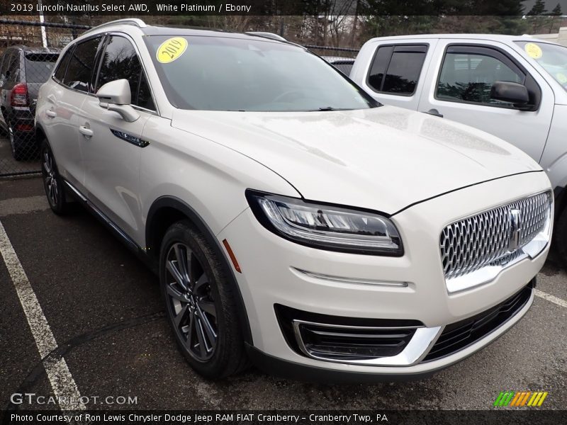 White Platinum / Ebony 2019 Lincoln Nautilus Select AWD