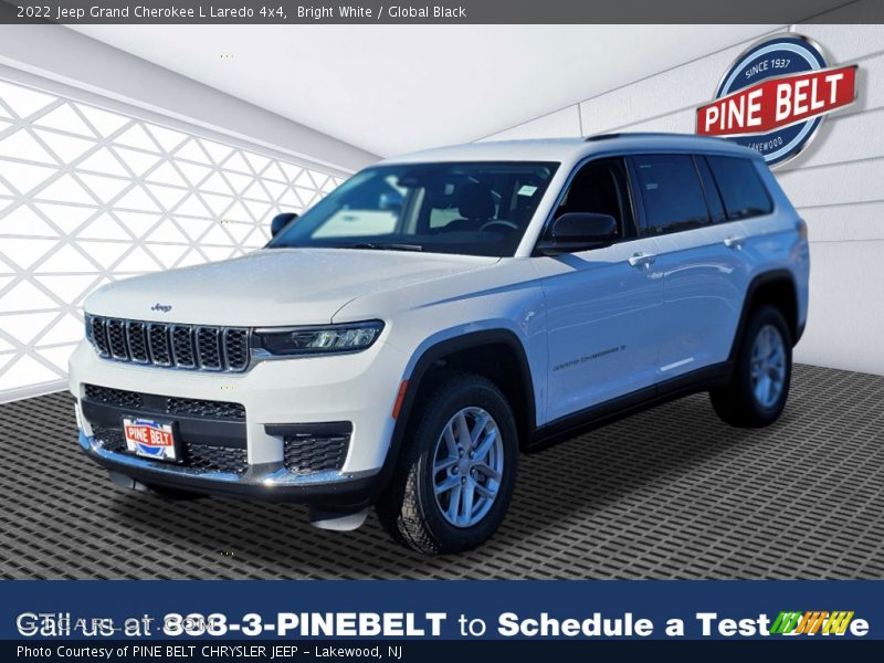 Bright White / Global Black 2022 Jeep Grand Cherokee L Laredo 4x4