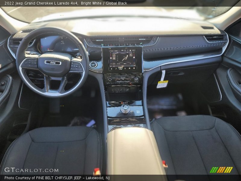 Bright White / Global Black 2022 Jeep Grand Cherokee L Laredo 4x4