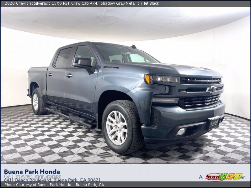 Shadow Gray Metallic / Jet Black 2020 Chevrolet Silverado 1500 RST Crew Cab 4x4