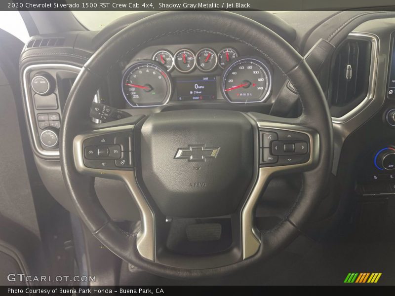 Shadow Gray Metallic / Jet Black 2020 Chevrolet Silverado 1500 RST Crew Cab 4x4