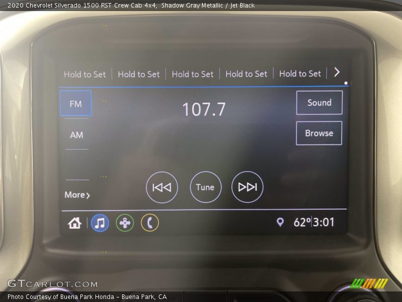 Shadow Gray Metallic / Jet Black 2020 Chevrolet Silverado 1500 RST Crew Cab 4x4