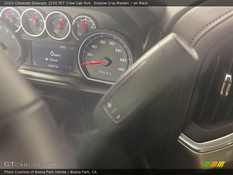 Shadow Gray Metallic / Jet Black 2020 Chevrolet Silverado 1500 RST Crew Cab 4x4