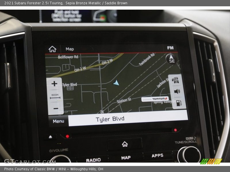 Navigation of 2021 Forester 2.5i Touring