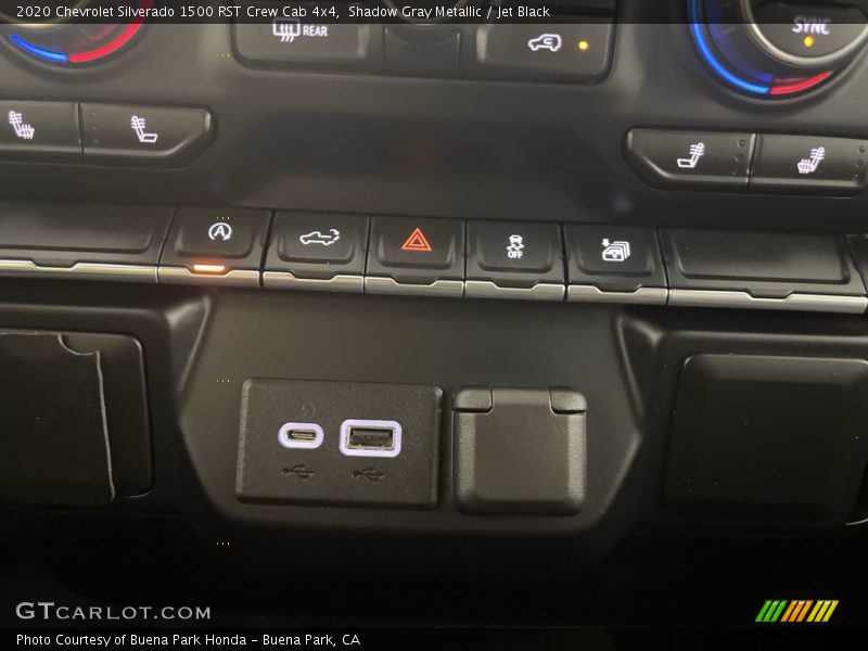 Shadow Gray Metallic / Jet Black 2020 Chevrolet Silverado 1500 RST Crew Cab 4x4