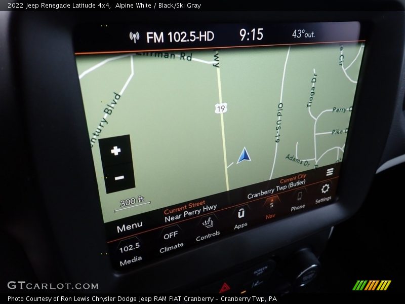 Alpine White / Black/Ski Gray 2022 Jeep Renegade Latitude 4x4