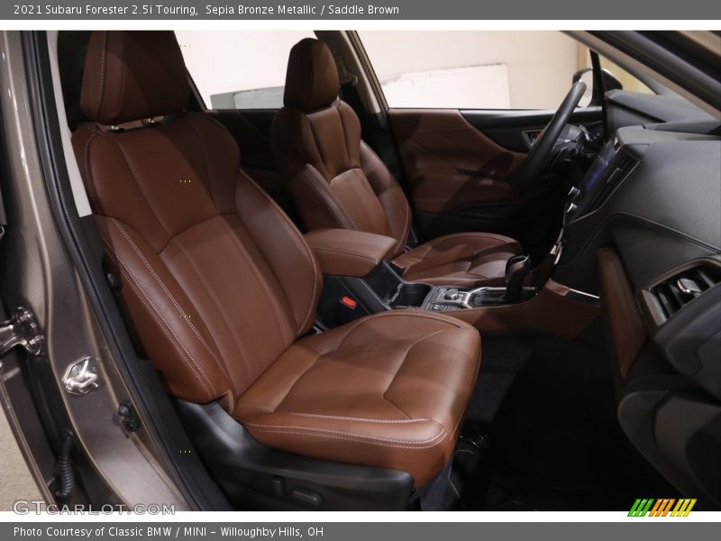 Front Seat of 2021 Forester 2.5i Touring