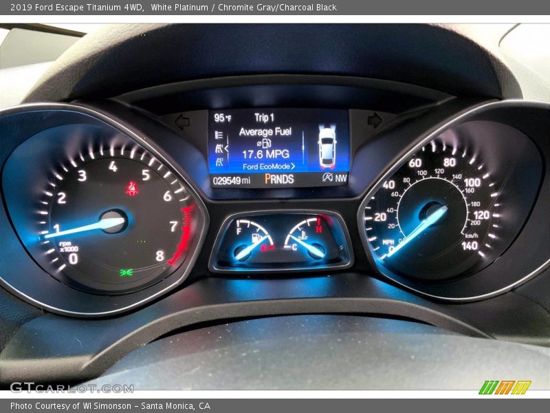  2019 Escape Titanium 4WD Titanium 4WD Gauges