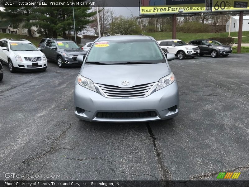 Predawn Gray Mica / Ash 2017 Toyota Sienna LE