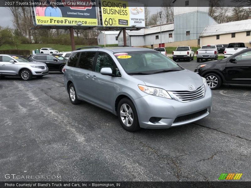 Predawn Gray Mica / Ash 2017 Toyota Sienna LE