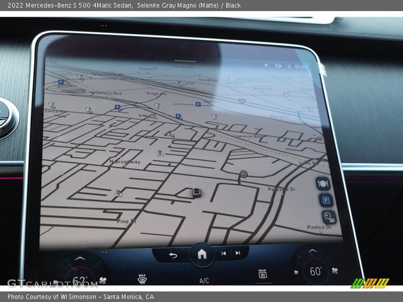 Navigation of 2022 S 500 4Matic Sedan