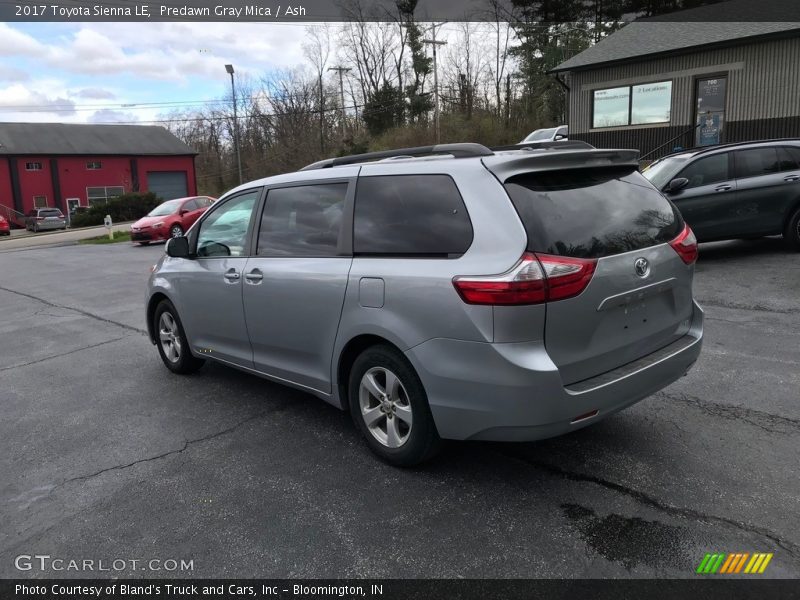 Predawn Gray Mica / Ash 2017 Toyota Sienna LE