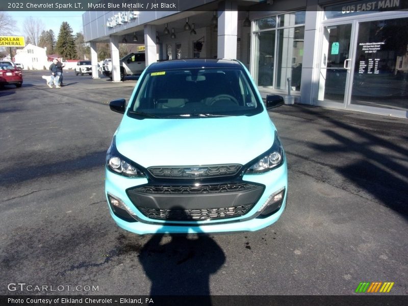 Mystic Blue Metallic / Jet Black 2022 Chevrolet Spark LT