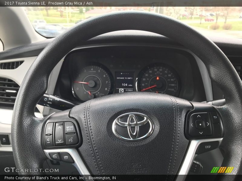 Predawn Gray Mica / Ash 2017 Toyota Sienna LE