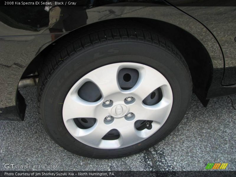 Black / Gray 2008 Kia Spectra EX Sedan