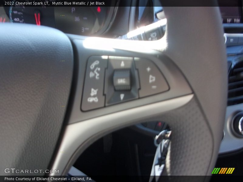 Mystic Blue Metallic / Jet Black 2022 Chevrolet Spark LT