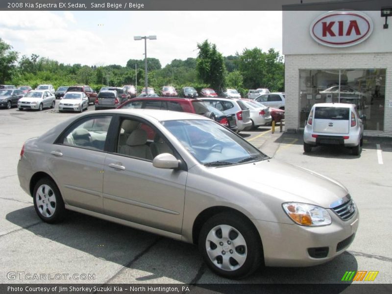 Sand Beige / Beige 2008 Kia Spectra EX Sedan