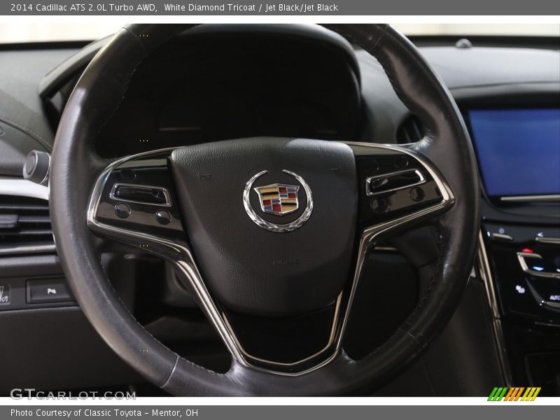 White Diamond Tricoat / Jet Black/Jet Black 2014 Cadillac ATS 2.0L Turbo AWD