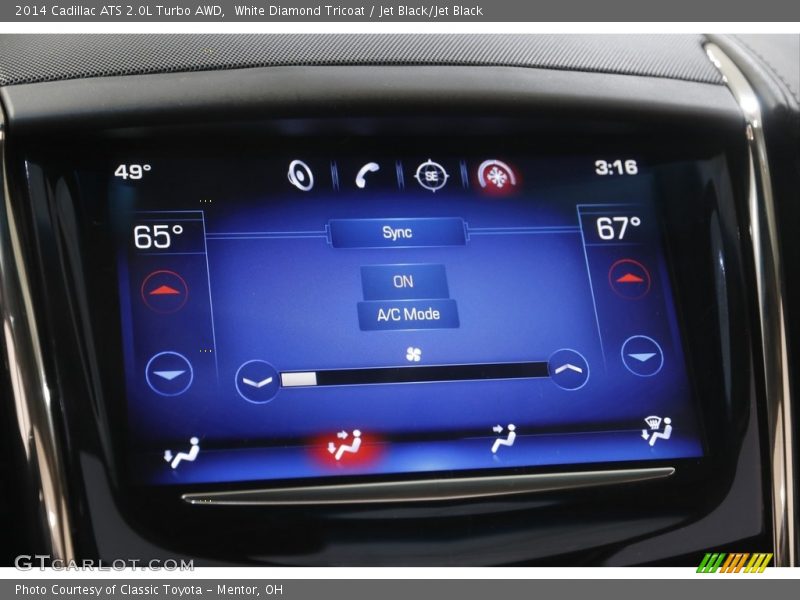 White Diamond Tricoat / Jet Black/Jet Black 2014 Cadillac ATS 2.0L Turbo AWD