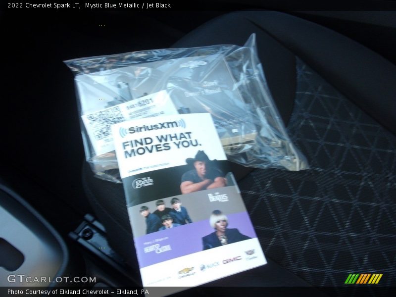 Mystic Blue Metallic / Jet Black 2022 Chevrolet Spark LT