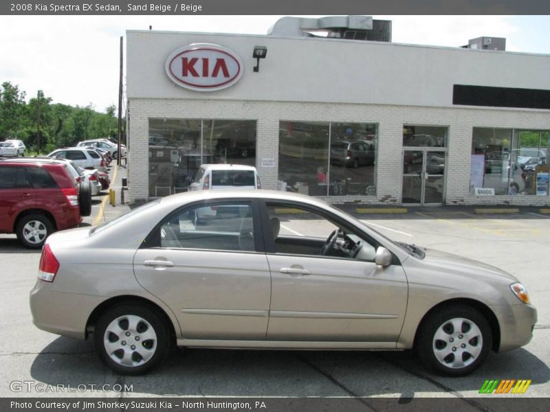 Sand Beige / Beige 2008 Kia Spectra EX Sedan