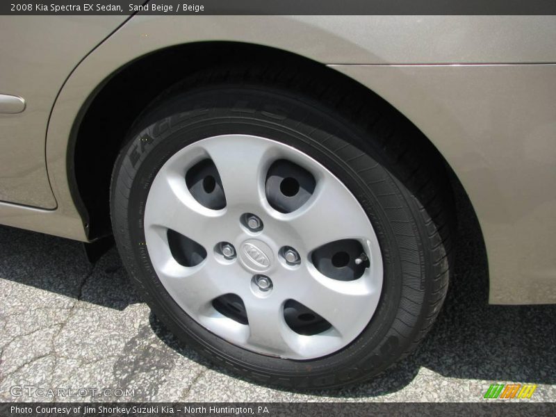 Sand Beige / Beige 2008 Kia Spectra EX Sedan