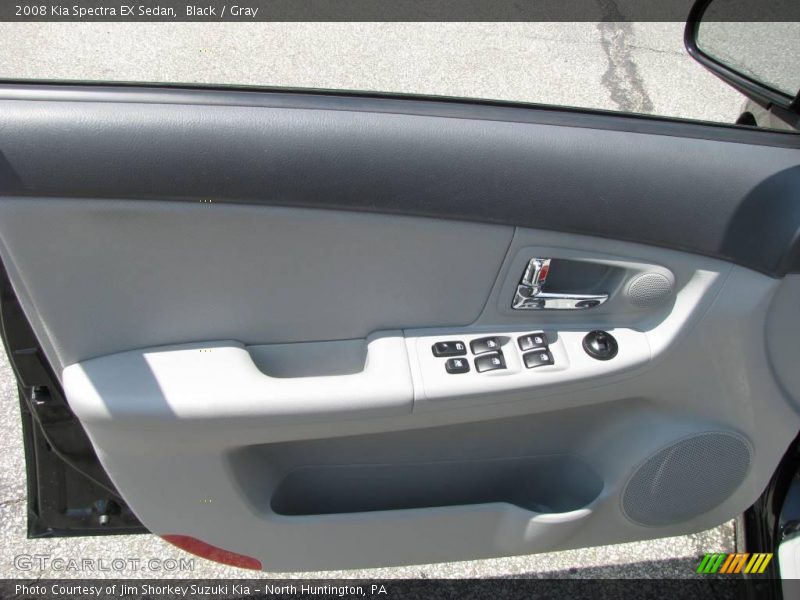 Black / Gray 2008 Kia Spectra EX Sedan