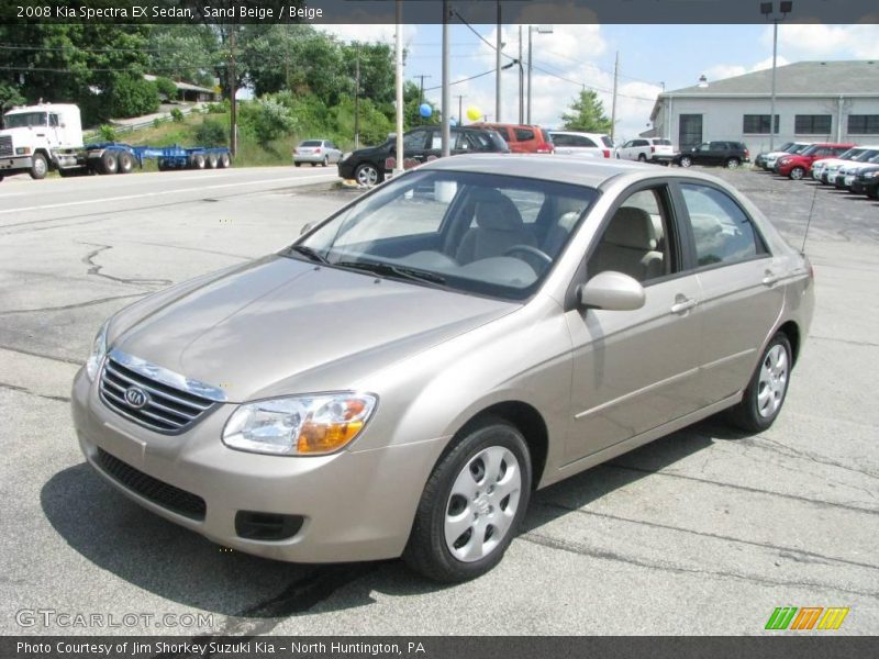 Sand Beige / Beige 2008 Kia Spectra EX Sedan