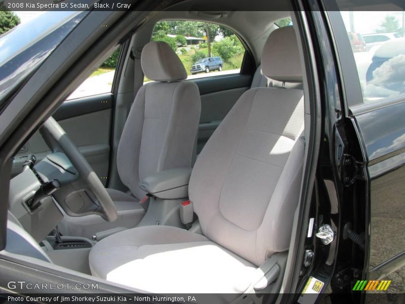 Black / Gray 2008 Kia Spectra EX Sedan