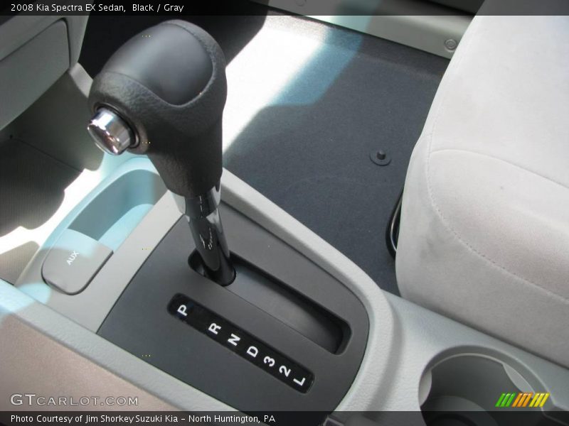 Black / Gray 2008 Kia Spectra EX Sedan