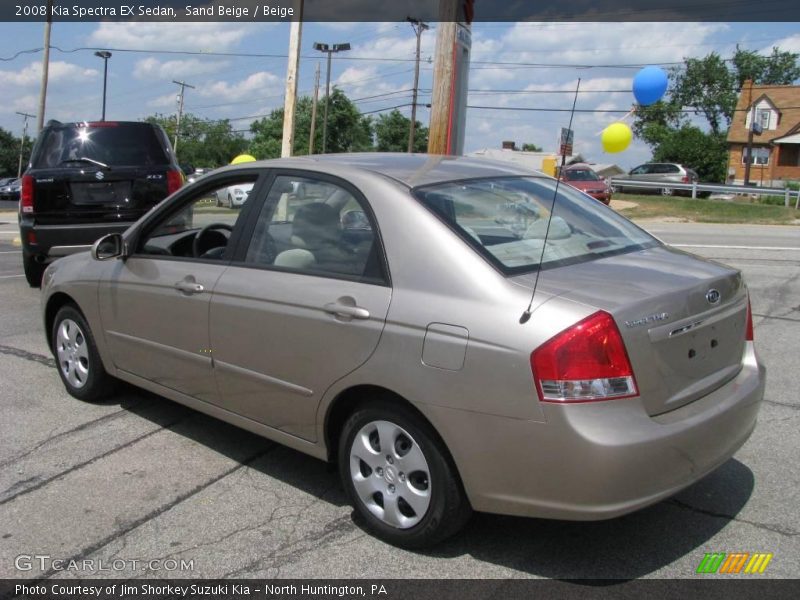 Sand Beige / Beige 2008 Kia Spectra EX Sedan