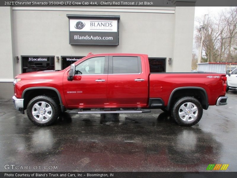 Cherry Red Tintcoat / Jet Black 2021 Chevrolet Silverado 3500HD LTZ Crew Cab 4x4